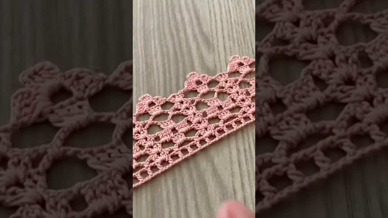 CROCHET LACE EDGING : VERY EASY 