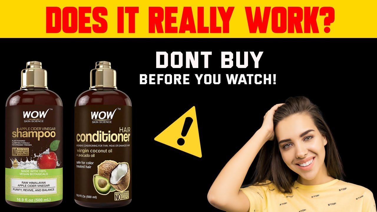 Wow Apple Cider Vinegar Shampoo Review ⚠️ BE CAREFUL ⚠️ Apple Cider Vinegar For Hair   - Wow Shampoo
