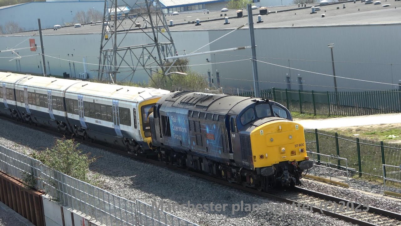 37800 Cassiopeia +465249 Scrap Train Move On 5Q25 Is Seen Passing At Werrington Junction On 31/03/25