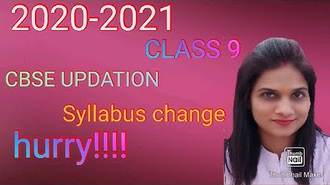 Updated syllabus CBSE IX | Social Science |2020-2021