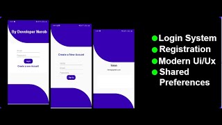 Android Login Management using shared preferences with modern ui/ux part_4