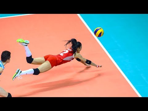 Simge Akoz | Amazing Volleyball Libero | Crazy Saves (HD)