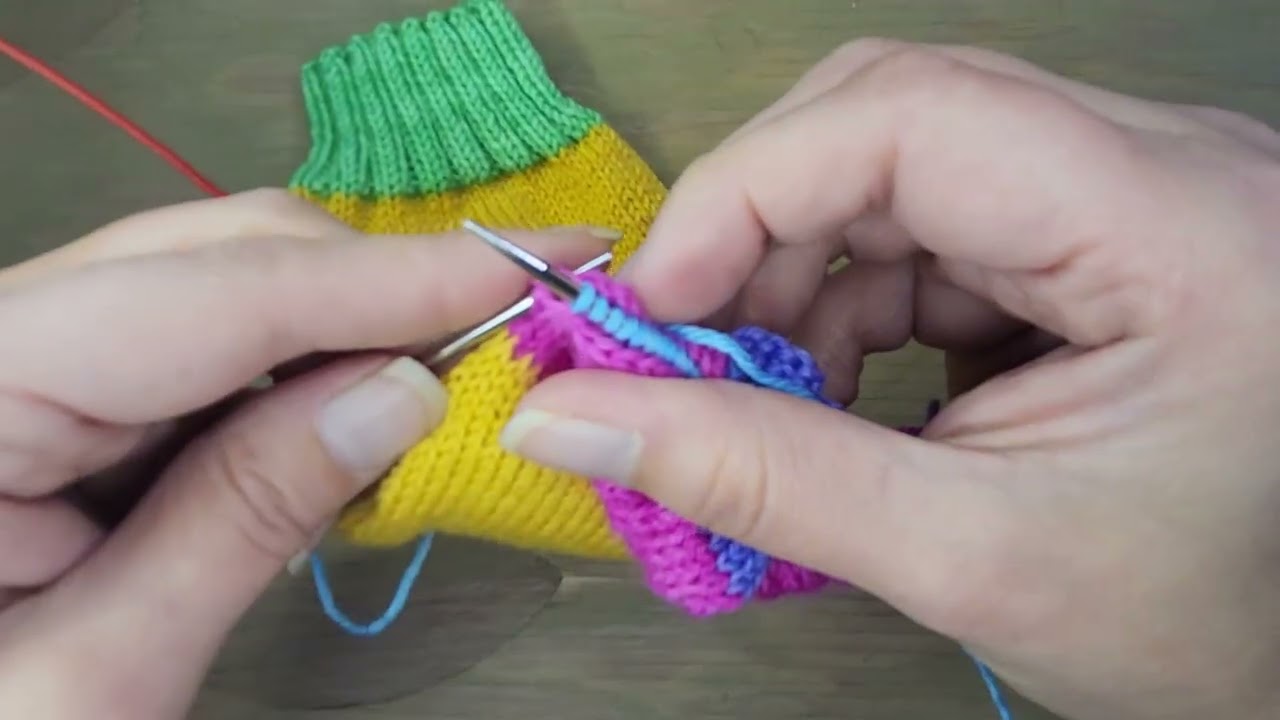 Gousset d'une chaussette