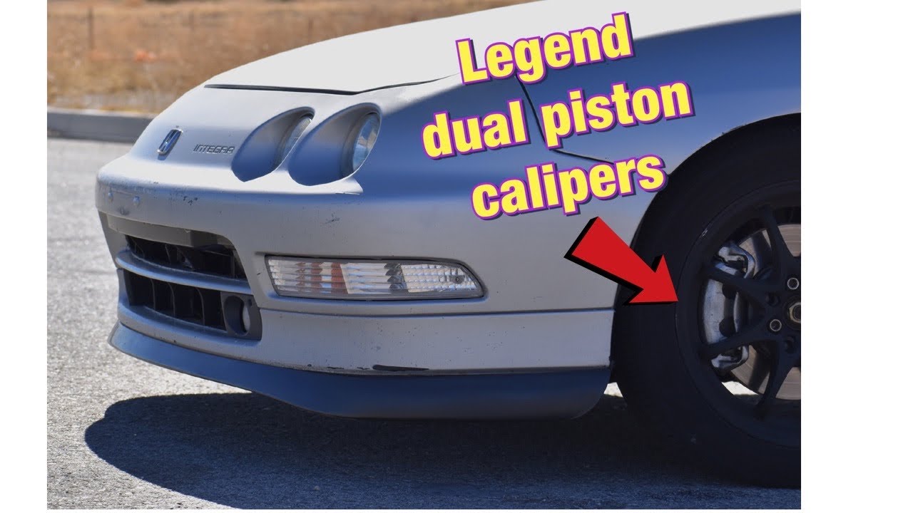 Installing Acura Legend Brake Calipers - YouTube