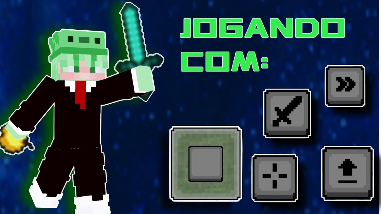 JOGANDO COM BOTÃO NOVO!! [Minecraft bedrock] - YouTube