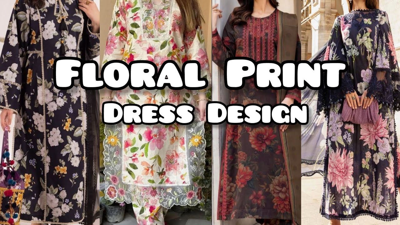Lawn  Printed Dress Design | Floral Suit Design | Summer All Over Printed Dress Designs