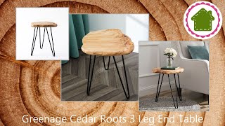 Home Soft Things Greenage Cedar Roots 3 Leg Coffee Table 17 Preview & Quick Install