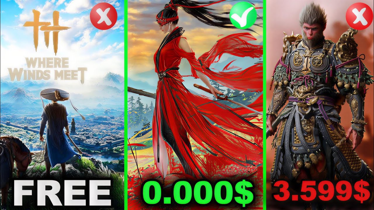 FREE vs PAID WUXIA GAMES | Where Winds Meet vs Wukong vs Naraka - YouTube