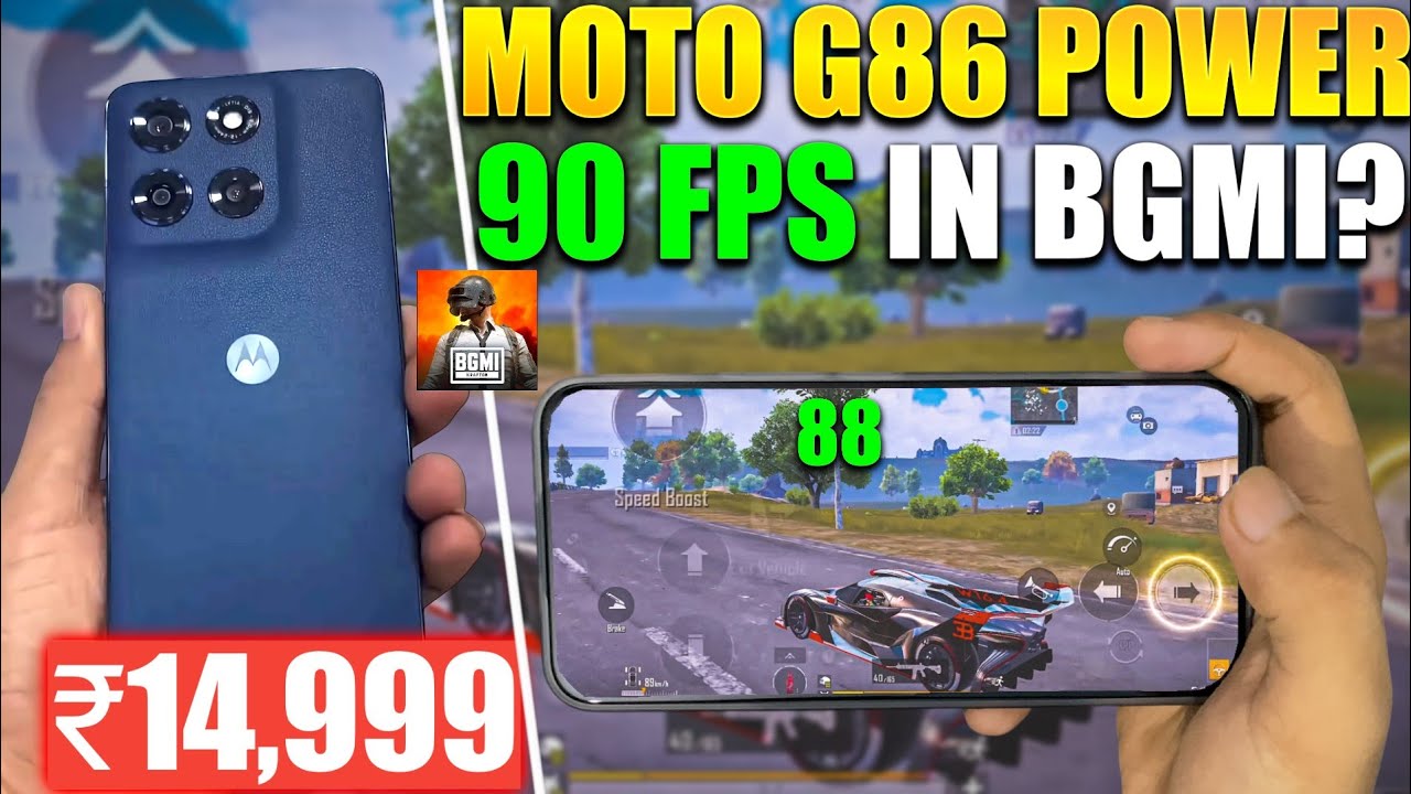 Gaming Phone at ₹17k 😱 Moto G86 Power Bgmi Review Under ₹17k 
