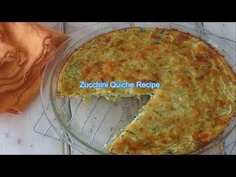 Schafskäse-Zucchini-Quiche. 