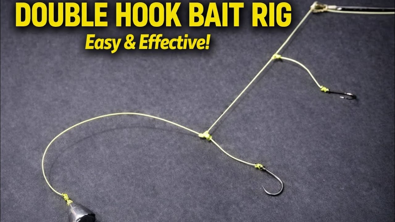 Tying Hoochie Rigs Simple Double Hook Bait Rig | Easy to Tie, Strong and Effective for ...