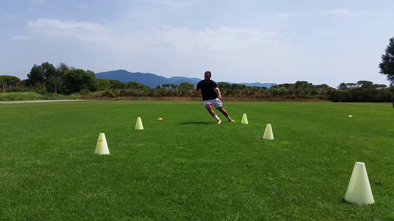 Change of direction in football HD SlowMotion YouTube