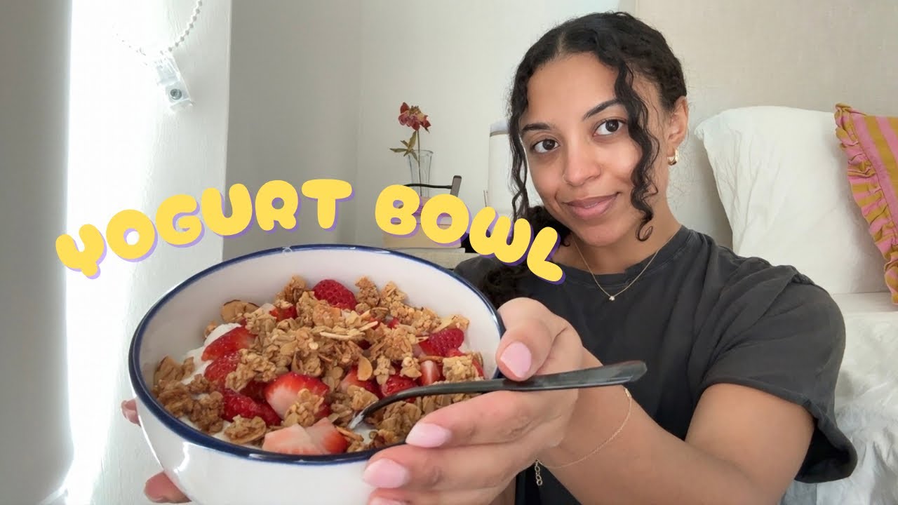 ASMR: eat a yogurt bowl w me (intense mouth sounds) #asmr 