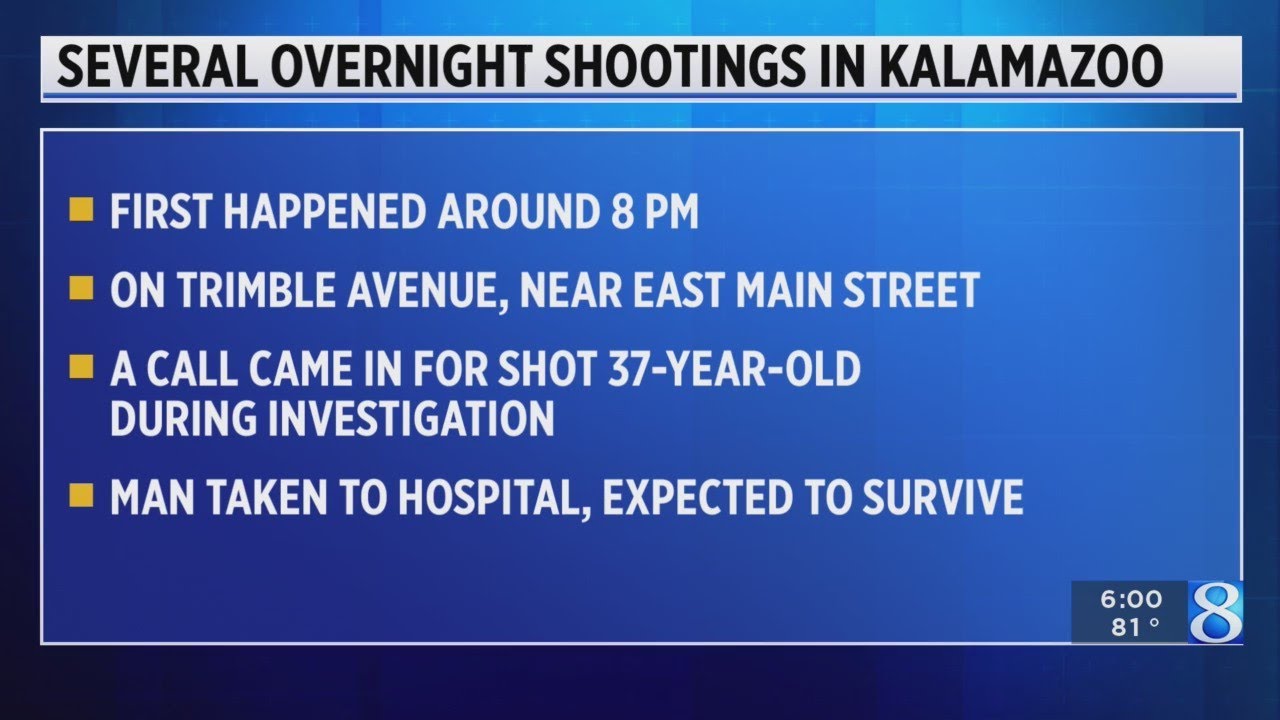 Several overnight shootings in Kzoo YouTube
