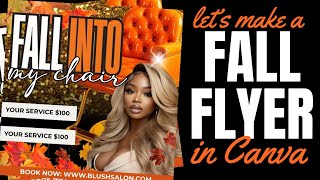 Let’s Create A Fall Flyer In Canva🎉 Content