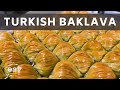 Crunchy turkish baklava dessert