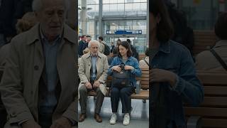 Kind Young Woman Offers Her Seat To Elderly Man At Train Station!🥺#Kindness #Help #Respect #Humanity Kind Young Woman Offers Her Seat To Elderly Man At Train Station!🥺#Kindness #Help #Respect #Humanity