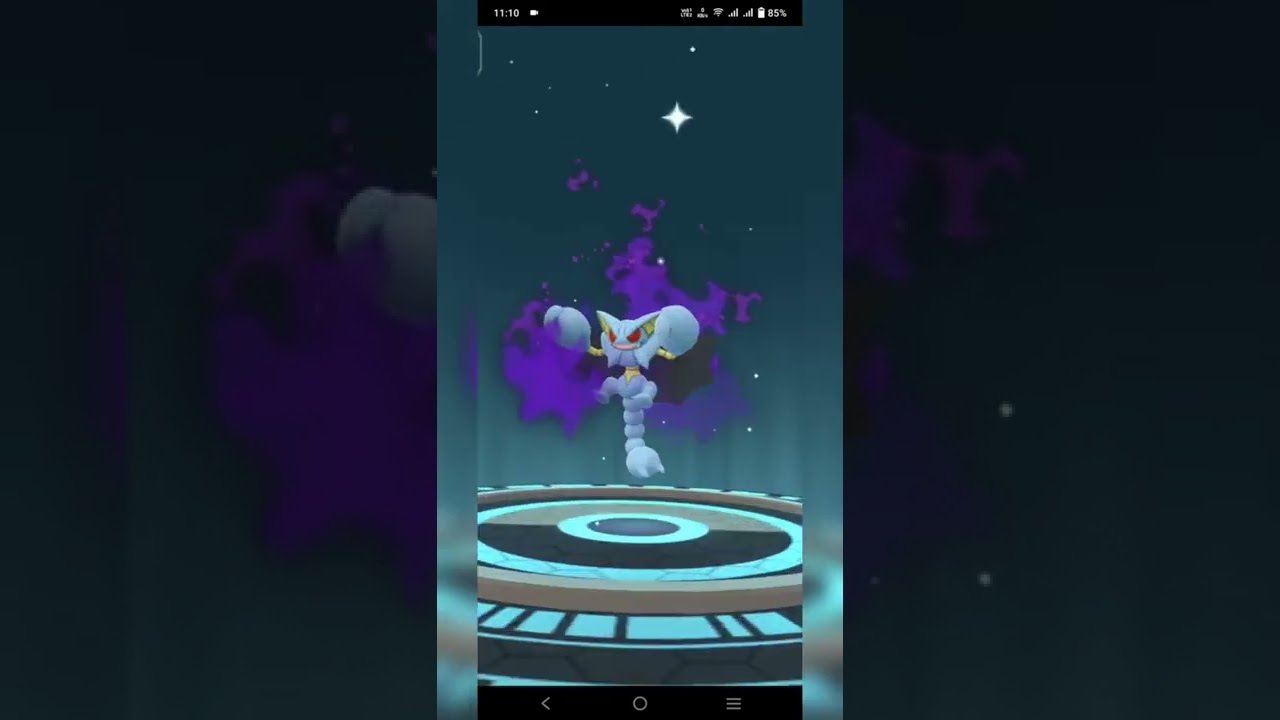 evovled my rare shiny shadow gligar 😍 