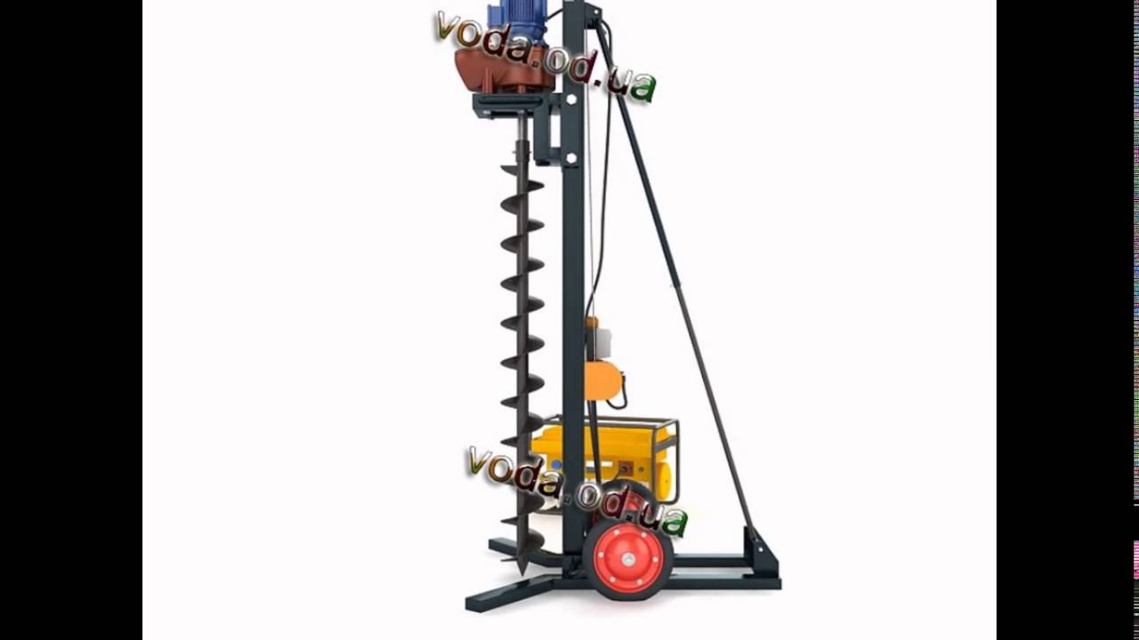 Установка для бурения скважин под столбы - фото