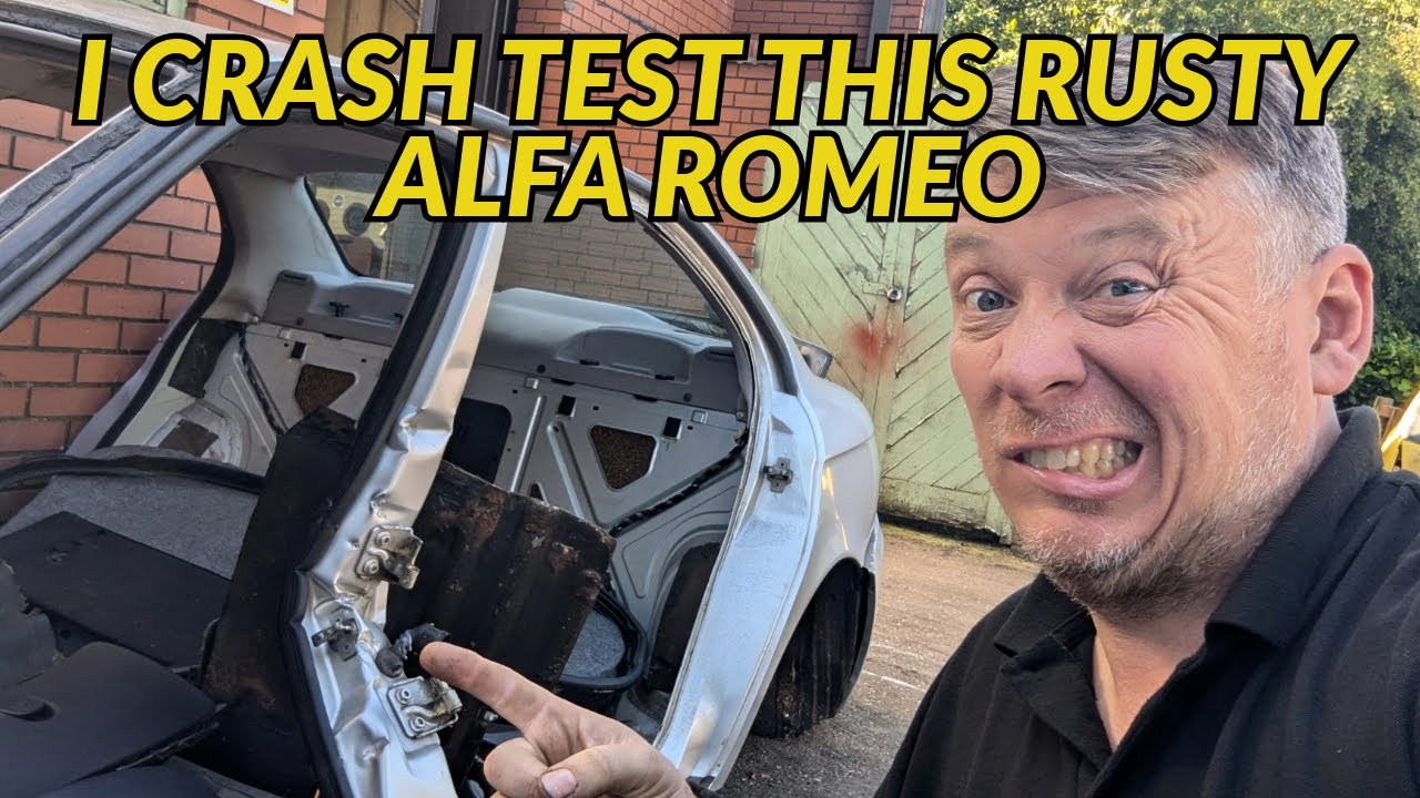 SHELL SWAPPING A RUSTY OLD ALFA, CRASHING IT TO SEE IF IT STILL HOLDS UP!