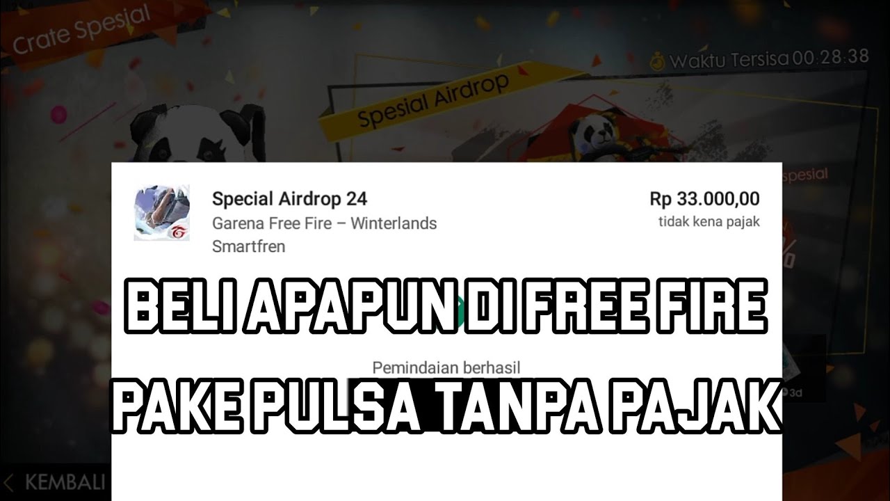 Mantap Beli Diskon Special Airdrop Free Fire Pakai Pulsa