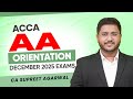 ACCA Audit and Assurance (AA) Dec 25 / Mar 26 Orientation | CA Supreet Agrawal | BB Virtuals Global