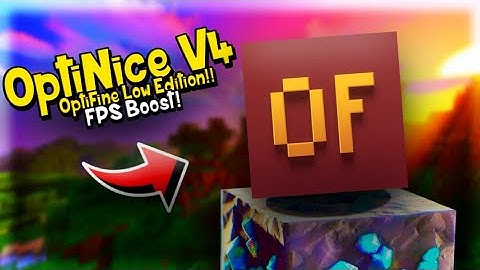 UPDATE!! OptiNice V4 ( F1 Button , Better UI , Low Texture , More! + ) MCPE 1.18+