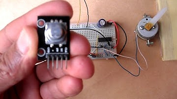DC Motor control with Arduino and rotary encoder