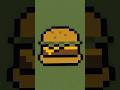 How to build a Cheeseburger pixel art in Minecraft 1.21.11