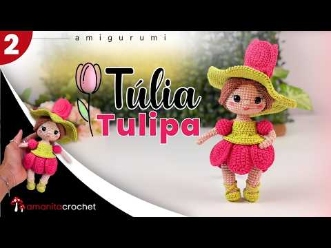 amigurumi ∙ Boneca Túlia Tulipa » 2/2