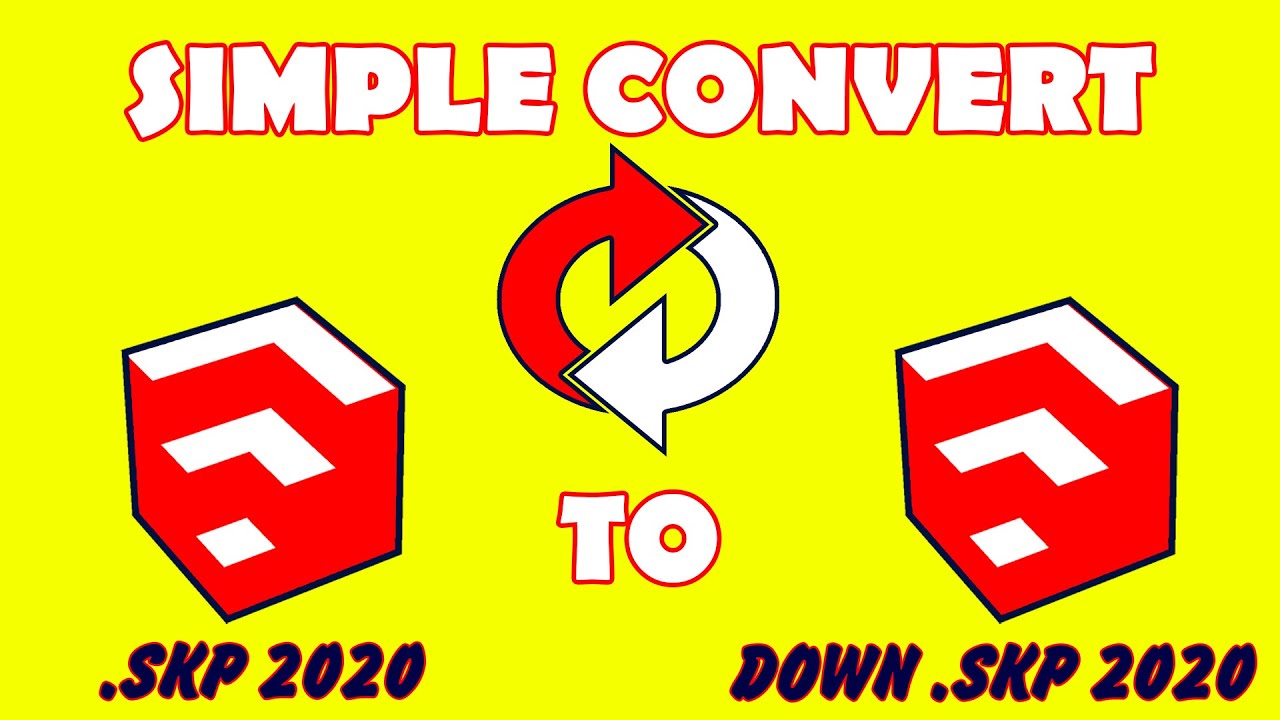 CARA MUDAH DAN AMPUH CONVERT FILE 3D MODEL SKETCHUP - YouTube