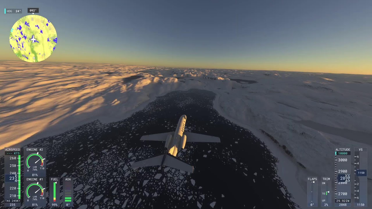 Microsoft flight Simulator 2024 | Freeflight | Greenland