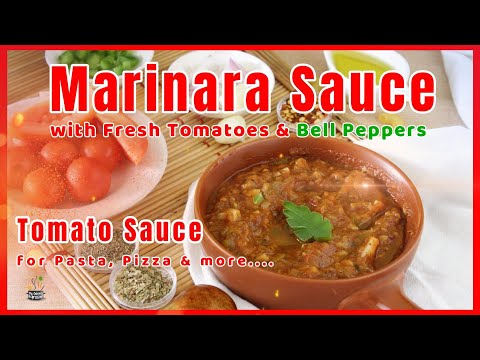 Marinara Sauce with Fresh Tomato and Bell Pepper | Tomato Sauce for Pasta