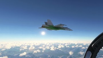 MSFS 2020 FA-18 Hornet Formation Flying