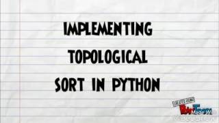 Full Topological Sorting DAA Video Guide