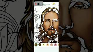 Coloring Jesus #jesus  #shorts
