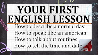 English Today | Your first English lesson