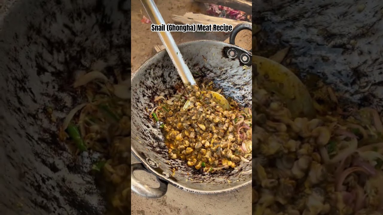 Snail (Ghongha) Meat Recipe | Ranchi Famous 