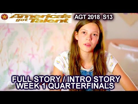 Courtney Hadwin FULL STORY / INTRO STORY America's Got Talent 2018 QUARTERFINALS 1 AGT
