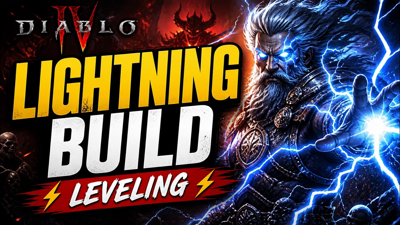 Diablo 4 GREAT Lightning Storm Leveling BUILD for Druid Season 5 - YouTube