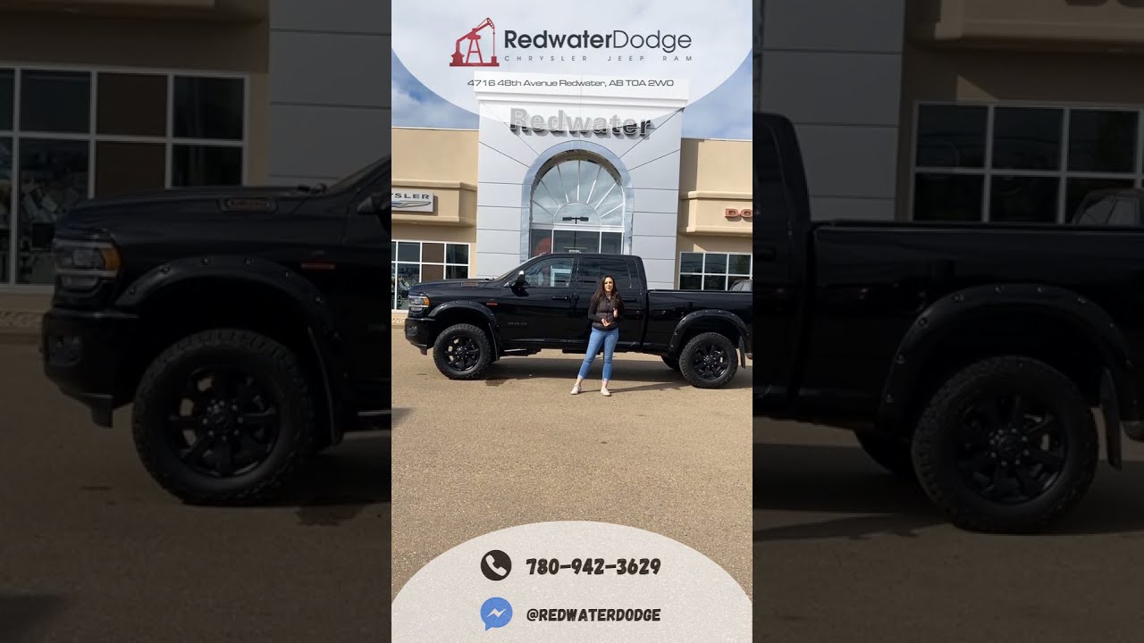 2020 Ram 3500 Laramie Sport Rig Ready Ram - Low Kilometers | Stock # P1242A - Redwater Dodge