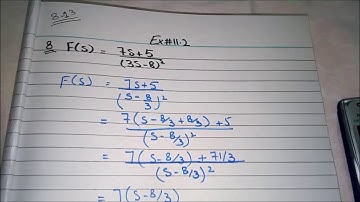 Inverse Laplce Transform/ Exercise 11.2/ Part 2 /Mathematical Methods by SM YUSUF.
