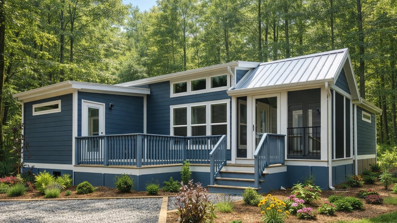 Incredibly Beautiful 37 Strolling Easy Ln home Park Model RV - YouTube