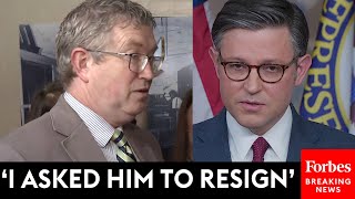 BREAKING NEWS: Republican Rep. Thomas Massie Calls On Speaker Johnson To Resign