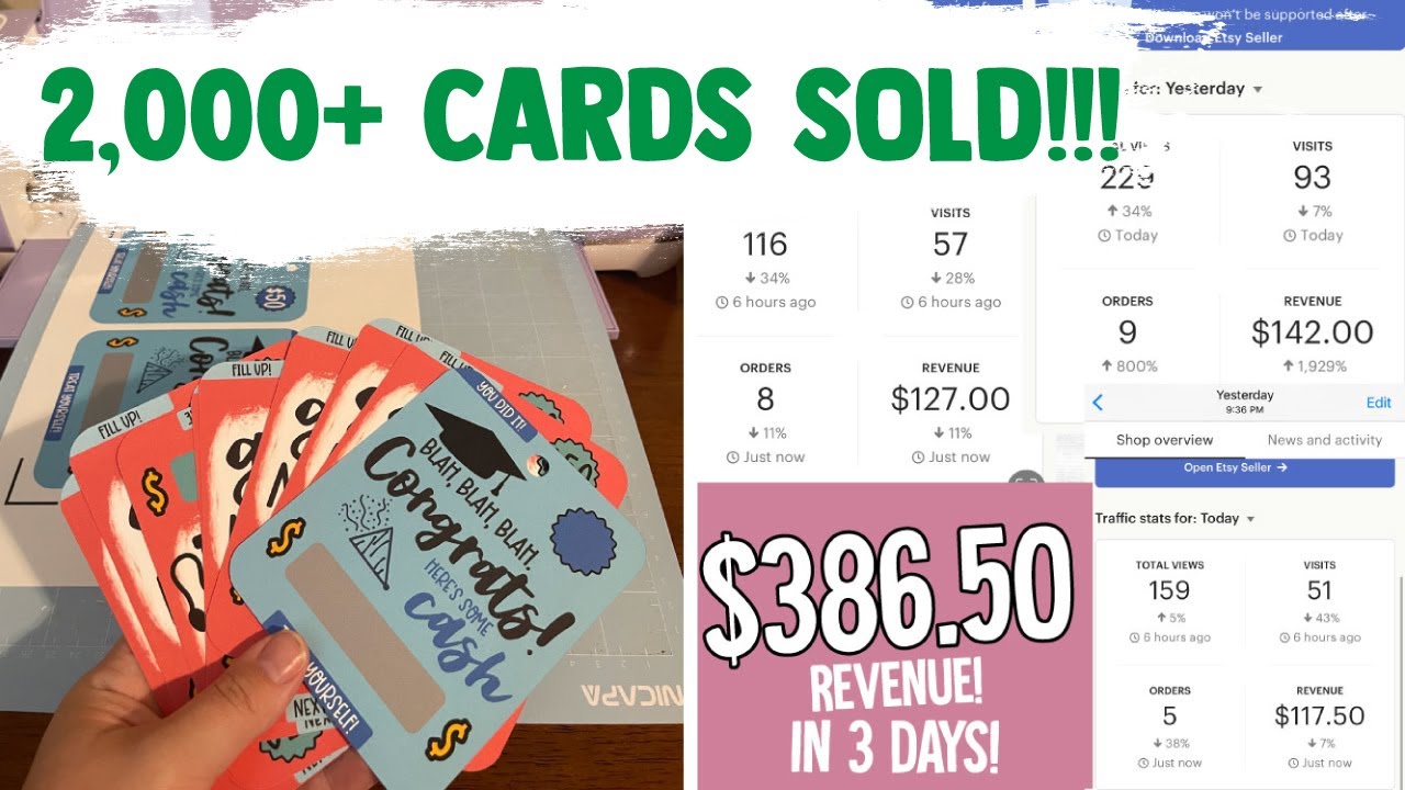 $8,200 in 11 months from MONEY CARDS! What Designs To Make NOW | Make Money With Your Cricut TODAY