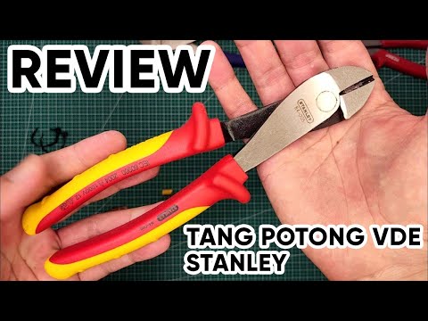 Review Tang Listrik Potong Diagonal Stanley VDE 1000V Diagonal Cutting Pliers 8 1/4 Inch 84-005