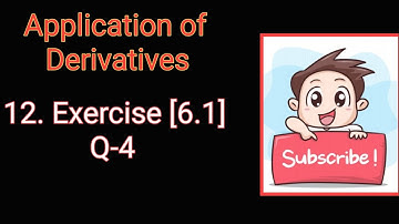 12.Class 12 Ex 6.1 Q4 Math | Chapter6 Class12 | Q4 Ex 6.1 Class 12 Math | Ex 6.1 Q4 Class 12 Math