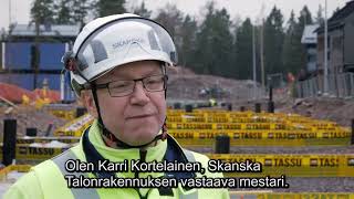 LammiTassu -anturamuotti Skanskan kohteessa Helsingin Myllypurossa