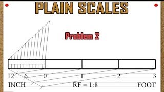 PLAIN SCALE PROBLEM 2 // PLAIN SCALE IN ENGINEERING DWAWING