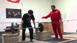 Power Clean from Blocks Above the Knee